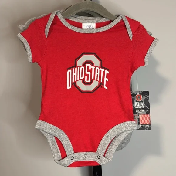 Ohio State Buckeyes College Football Onesie Set 3-6 Months New NWT - Picture 5 of 5